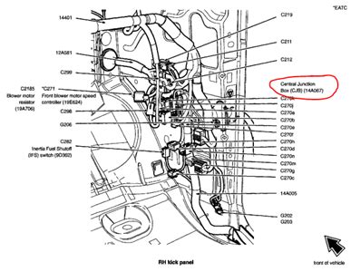 2004 ford expedition central junction box|2004 f150 central junction box.